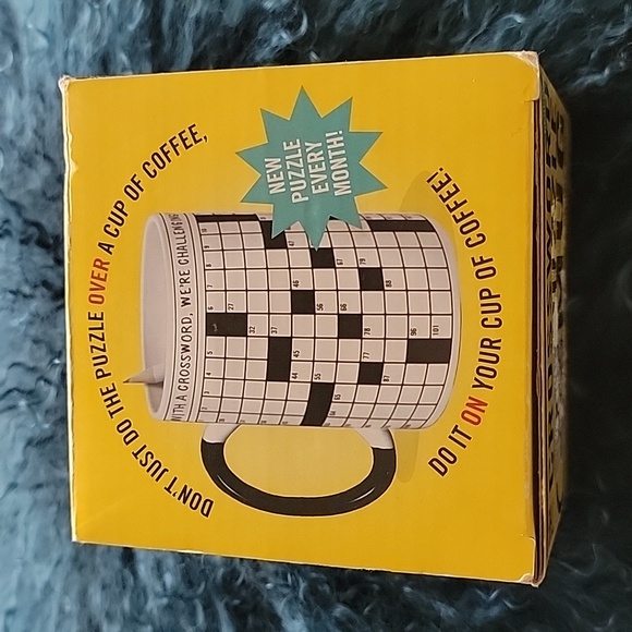 New Crossword Puzzle Mug By The U Employed Philosophers Guild - Picture 6 of 8